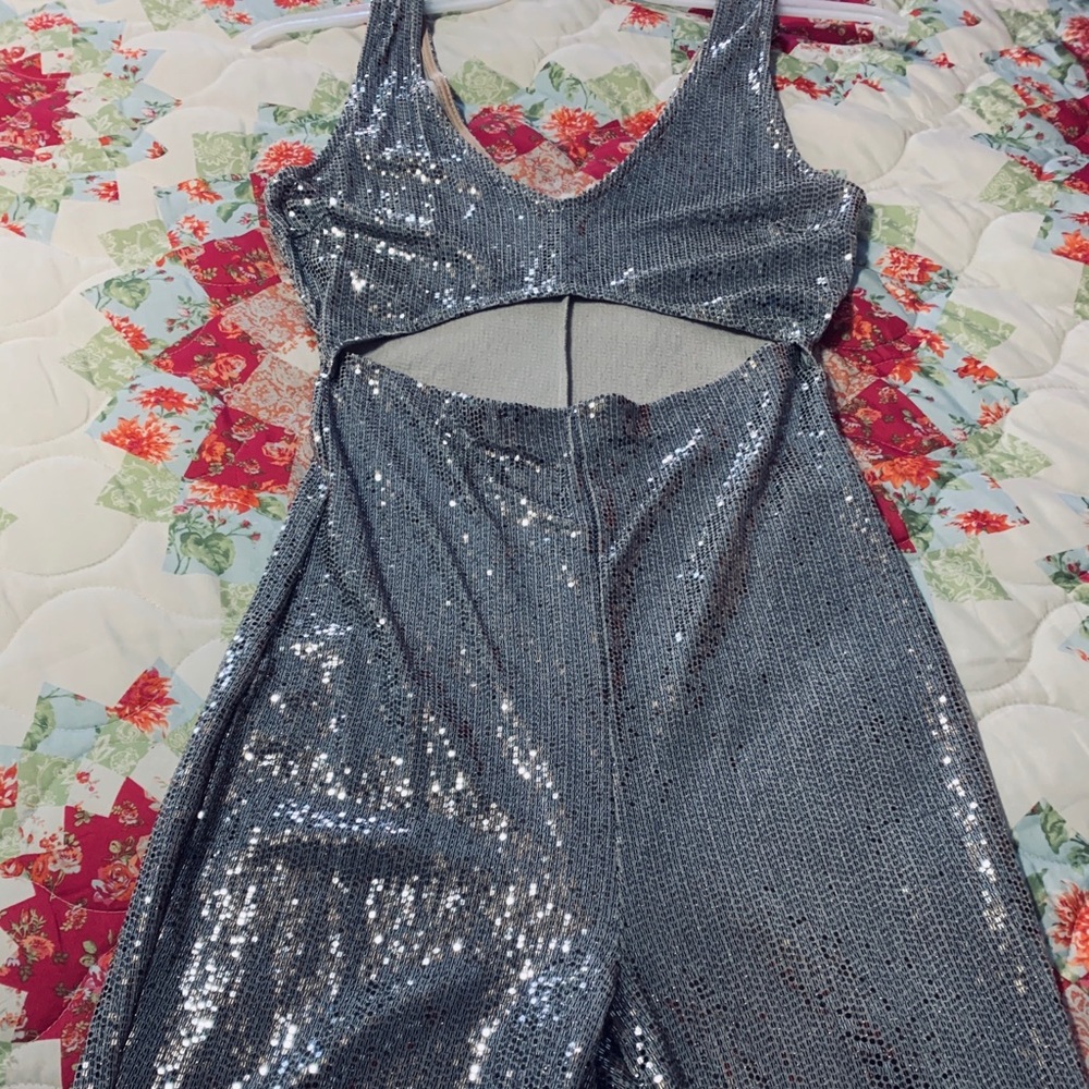 Rose gold color romper